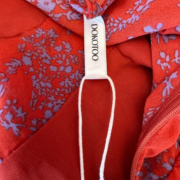 NWT Dokotoo Women's Bohemian Floral Flowy Dress, V- Neck, Size Medium - Picture 14 of 15